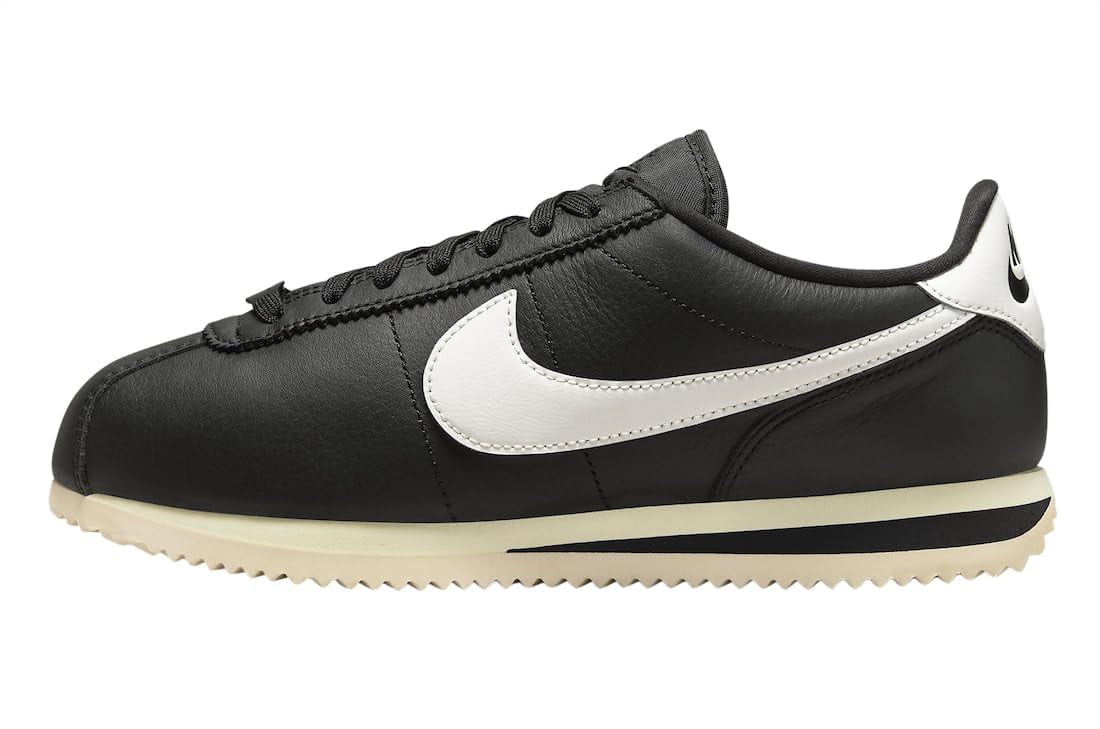 nike cortez shoes black and white