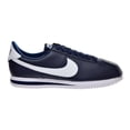 thumbnail image 1 of Nike Cortez Basic Leather Men's Shoes Obsidian/White/Metallic Silver 819719-410, 1 of 6