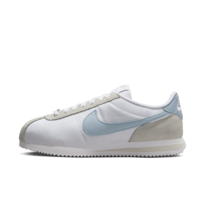 Nike Cortez Textile Shoes Color: White/Light Orewood Brown/Summit White/Light Armory Blue Size: 5.5