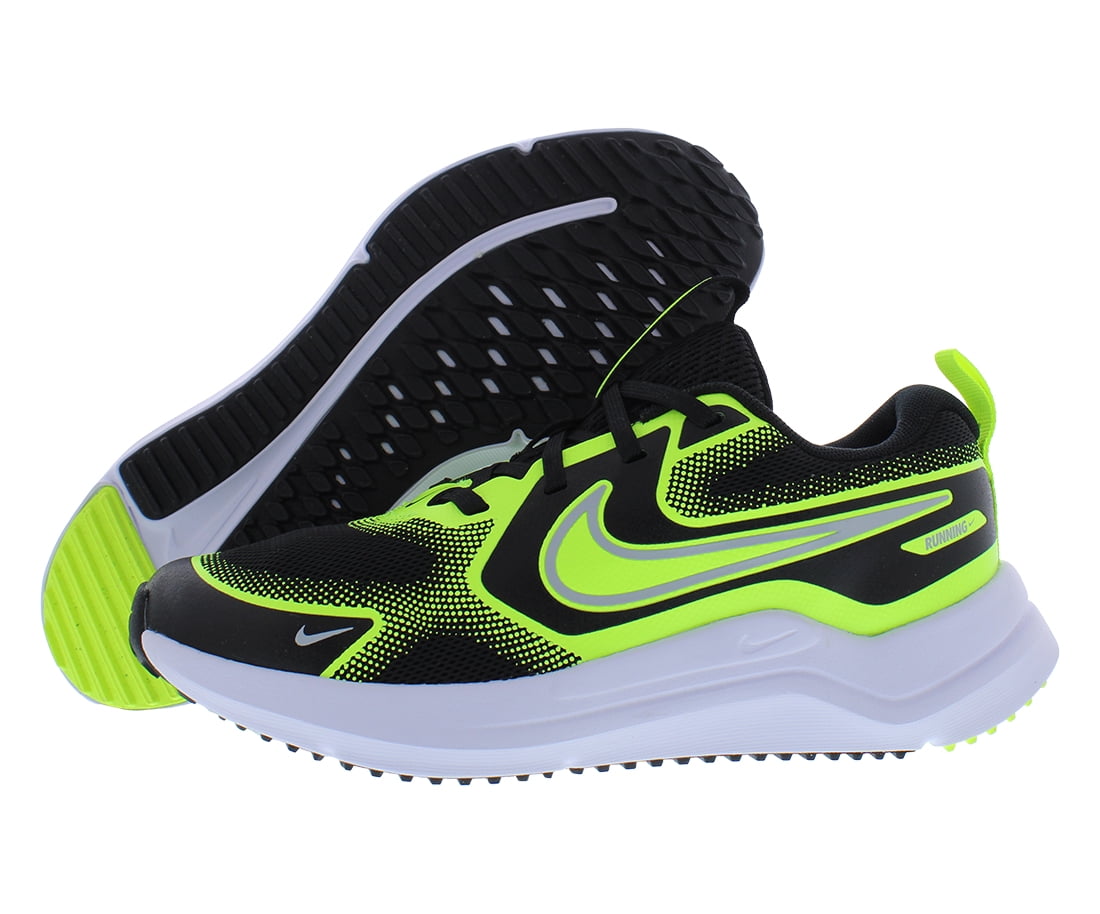 Nike Cosmic Runner GS Boys Shoes Size 5, Color: Black/Wolf Grey/Volt