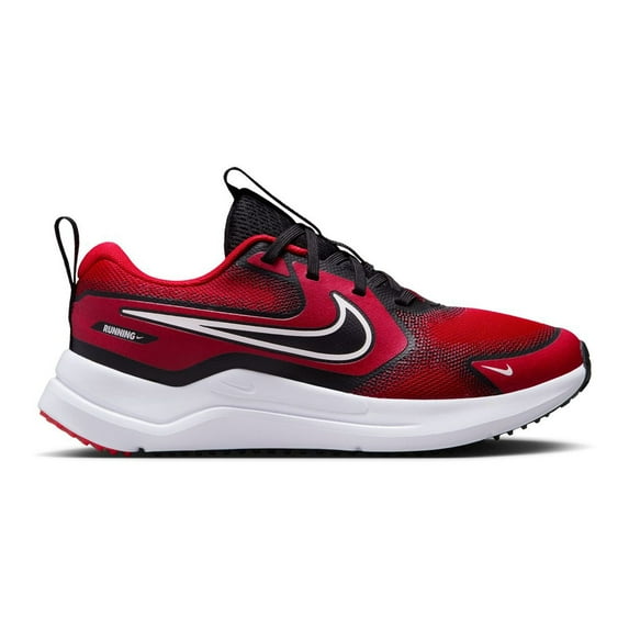 Nike Cosmic Runner Big Kid Running Shoes Color: University Red Black Size: 4