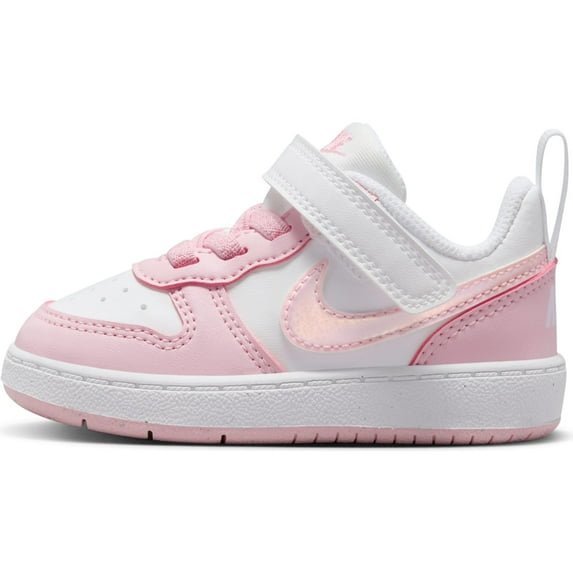Nike Court Borough Low Recraft Baby/Toddler Shoes Color: White Pink Foam Size: 9 T