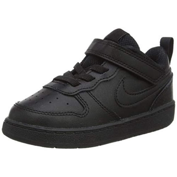 Nike Court Borough Low 2 (PSV) Little Kids Comfort Fashion ShoeBq5451-001 Size 2 Black/Black/Black