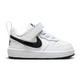 thumbnail image 1 of Nike Court Borough Low Recraft Baby/Toddler Shoes Color: White/Black Size: 6C, 1 of 4