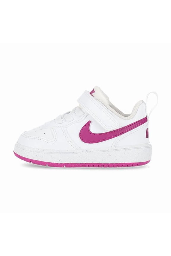 Court Borough Low Recraft Baby/Toddler Shoes (DV5458-121, White/Hot Fuchsia) Size 5