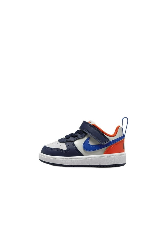 Court Borough Low Recraft Baby/Toddler Shoes DV5458-401, Midnight Navy/Team Orange/Light Silver Size 2