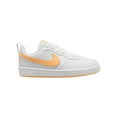 thumbnail image 1 of Nike Court Borough Low Recraft Big Kids' Shoes Color: Peach White Size: 7, 1 of 4
