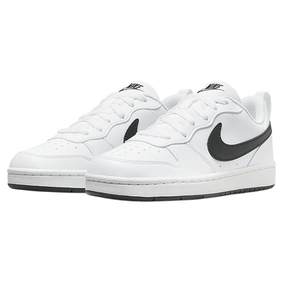 Nike Court Borough Low Recraft Big Kids' Shoes Color: White Black Size: 6