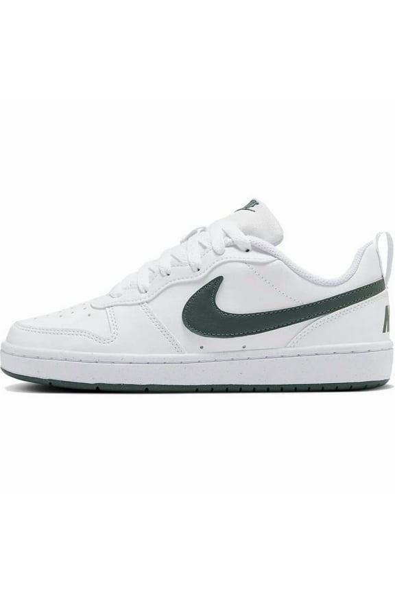 Court Borough Low Recraft Big Kids' Shoes Color: White Vintage Green Size: 4.5