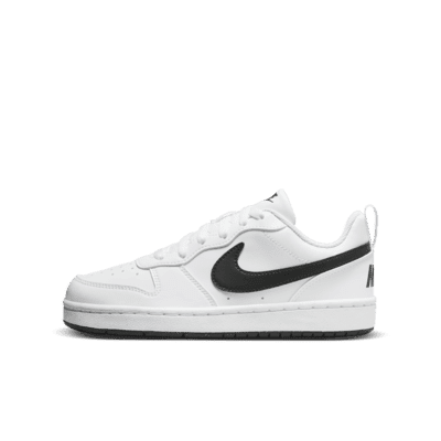 Nike Court Borough Low Recraft Big Kids' Shoes Color: White/White/White Size: 3.5Y