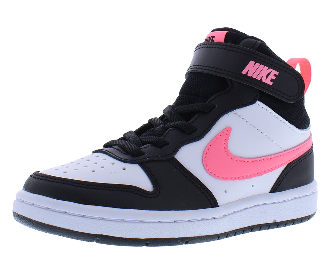 Nike Court Borough MID 2 PS Unisex CD7783-005 (Black/Sunset Pulse), Size 12