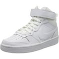 thumbnail image 1 of Nike Court Borough Mid 2 Big Kids' Shoes Color: White/White/White Size: 6.5Y, 1 of 5