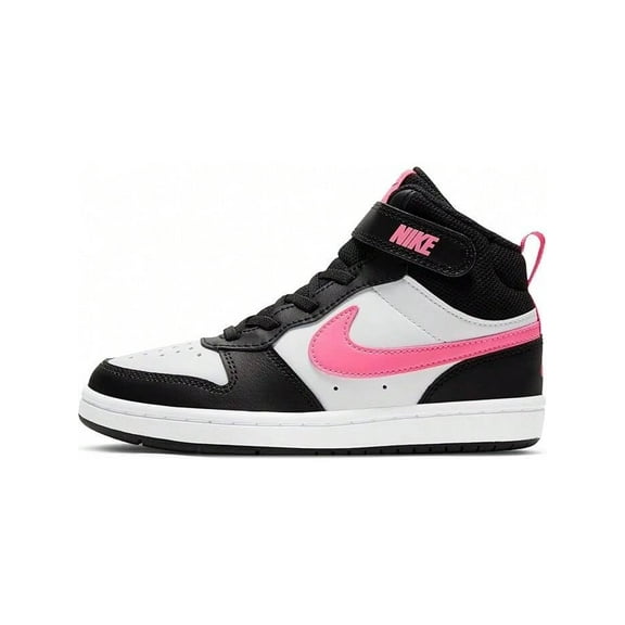 Nike Court Borough Mid 2 Little Kids' Black/Pink Shoes  size 1 y