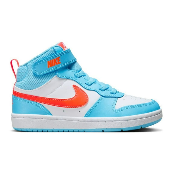 Nike Court Borough Mid 2 Little Kids' Shoes Color: Black/Black/Black Size: 11C