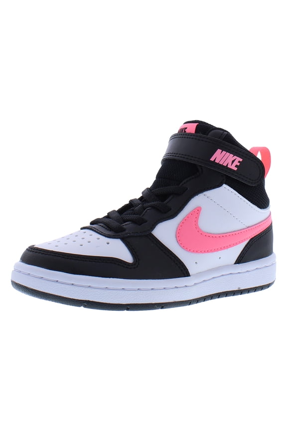 Court Borough Mid 2 Little Kids' Shoes Color: Black Sunset Pulse Size: 13