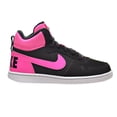 thumbnail image 1 of Nike Court Borough Mid (PS) Little Kid's Shoes Black/Pink Blast 845108-006, 1 of 6