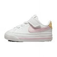 thumbnail image 1 of Nike Court Legacy Baby/Toddler Shoes Color: White Pink Honeydew Size: 6 T, 1 of 5