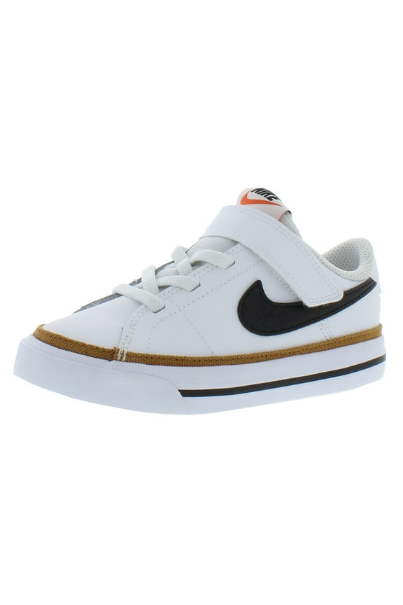 Court Legacy Boys Casual Classic Shoe DA5382-102 (White/Black-Desert Ochre-Gum L), Size 5