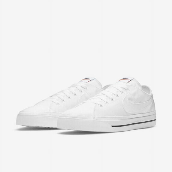 Nike Court Legacy Canvas CW6539-100 Men's White Athletic Sneakers Shoes TV179 (10.5)