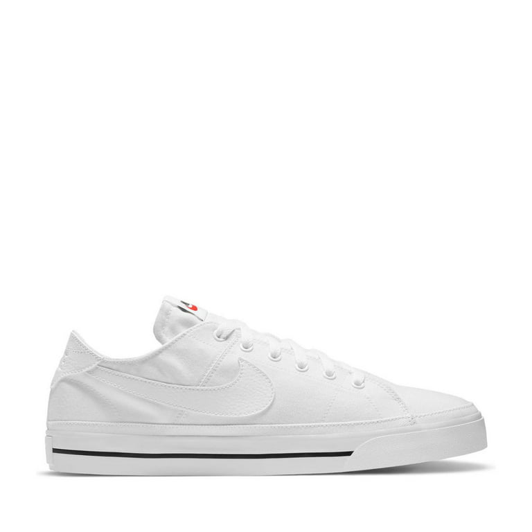 Nike Court Legacy Cnvs White/White-Black CW6539-100 Men's Size 8.5 Medium
