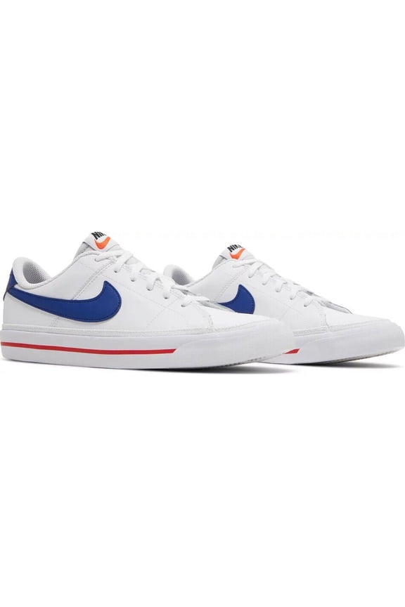 Court Legacy DA5380-107 Youth Kid's White Leather Sneakers Shoes HS1728 (4.5)