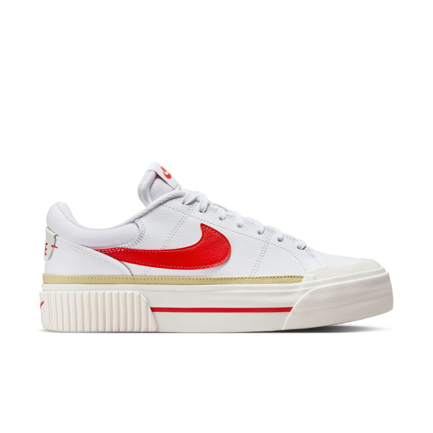 Nike Court Legacy Lift Women's Shoes Color: White Picante Red Size: 8