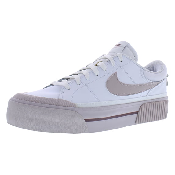 Nike Court Leagcy Lift Leather Womens Shoes Size 11, Color: White/Platinum Violet