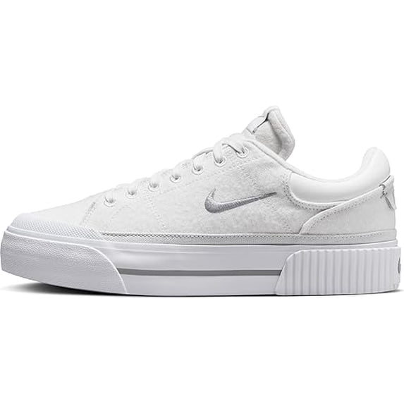 Nike Court Legacy Lift Women's Shoes (FZ2606-100, Summit White/White/Phantom/Light) Size 10.5