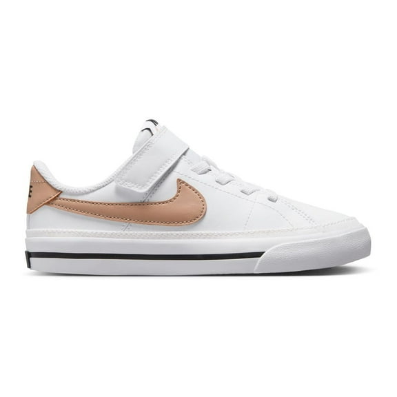 Nike Court Legacy Little Kids' Shoes Color: White Hemp Black Size: 2