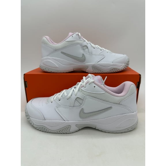Nike Court Lite 2 Women's Size 9.5 White Pink Tennis Athletic Shoes AR8838 104