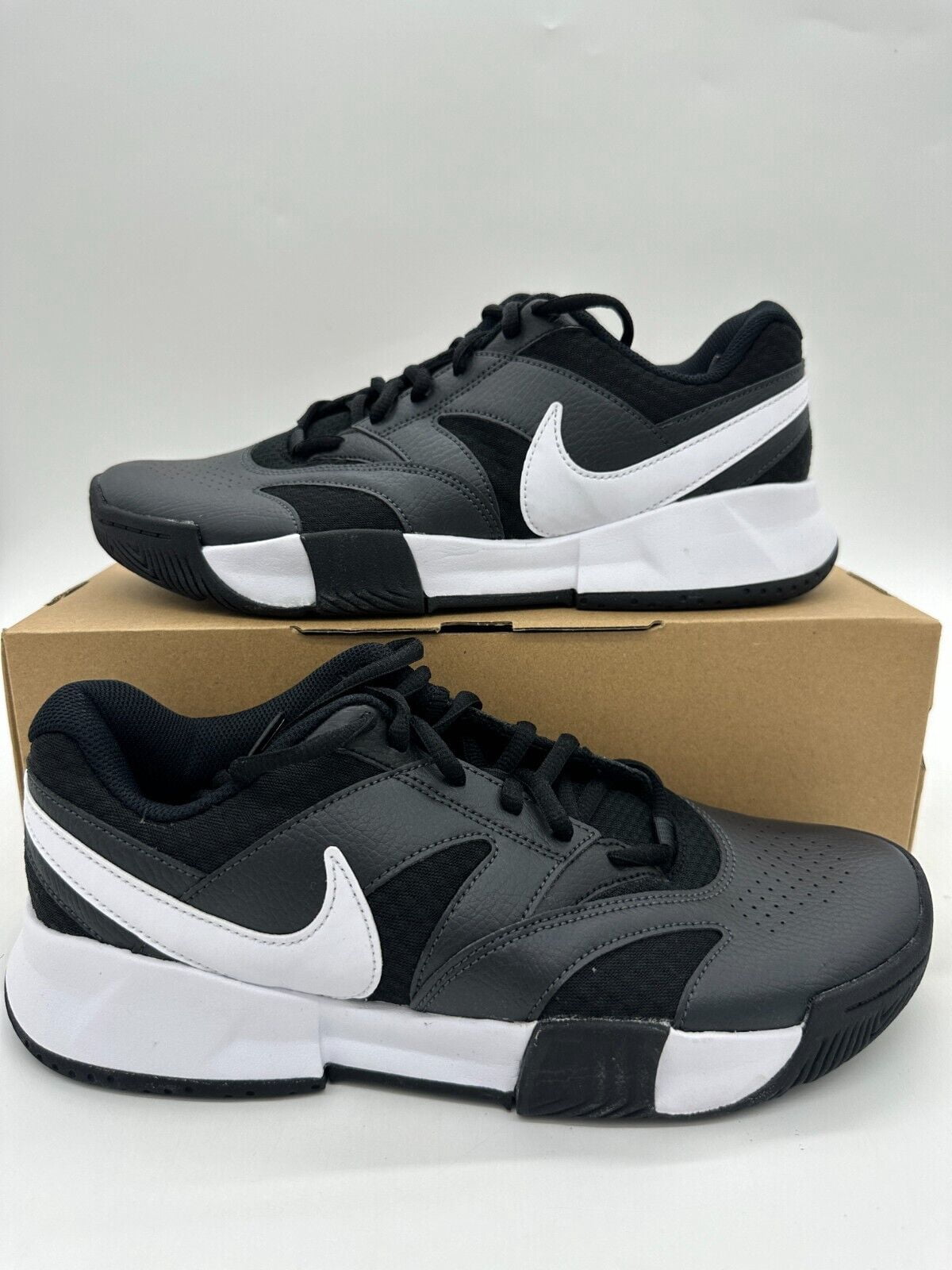 Nike Court Lite 4 Women's Size 12 Men's 10.5 Black White tennis shoes FD6575 001