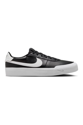 Court Shot Men's Size 10.5 Black White Leather Athletic Shoes FQ8146 002