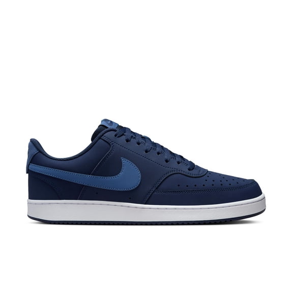 Nike Men's Court Vision Low Sneaker, Midnight Navy/Mystic Navy/White, 12