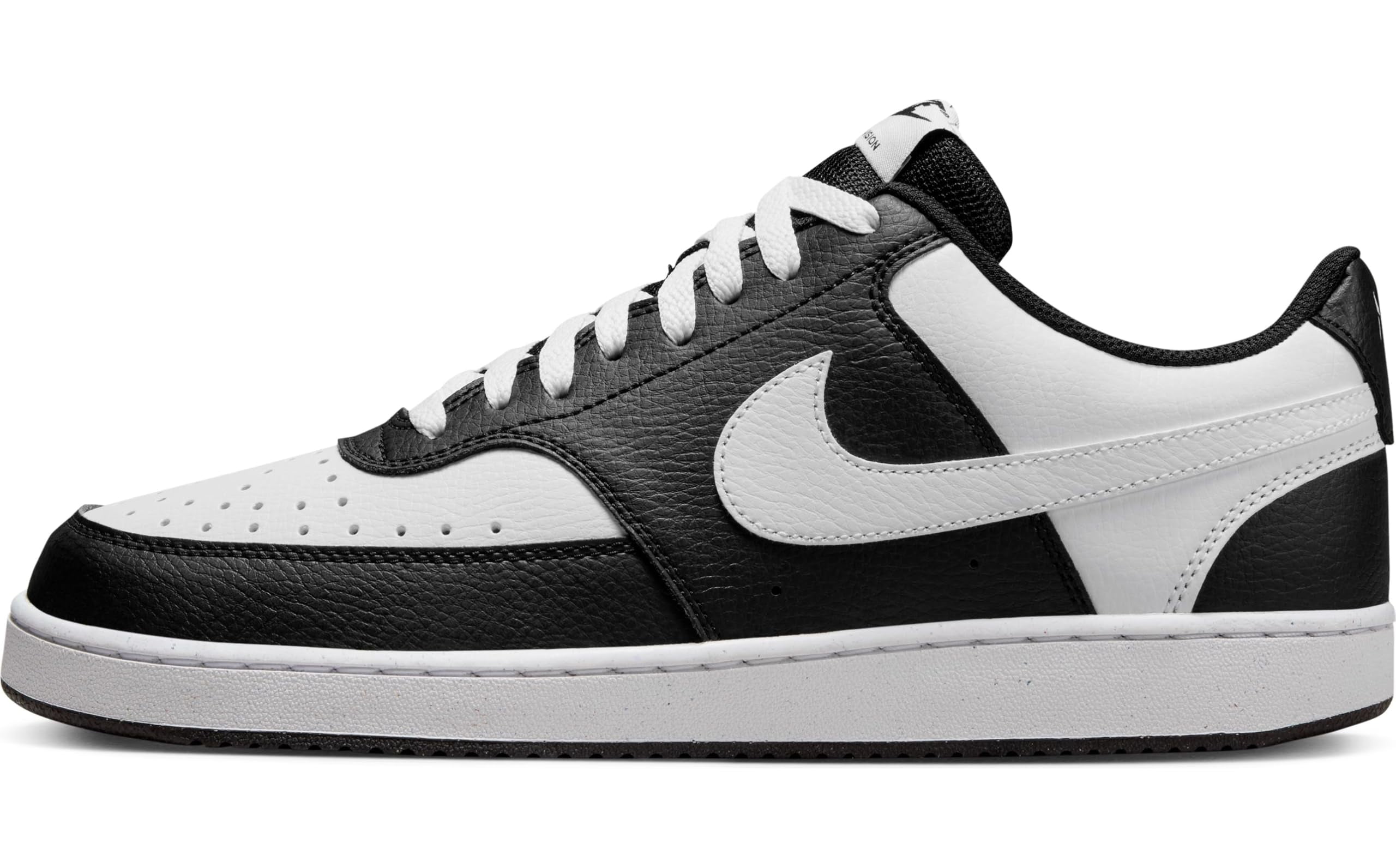 Men's Nike Court Vision Low Sneakers Color: Black White Size: 9