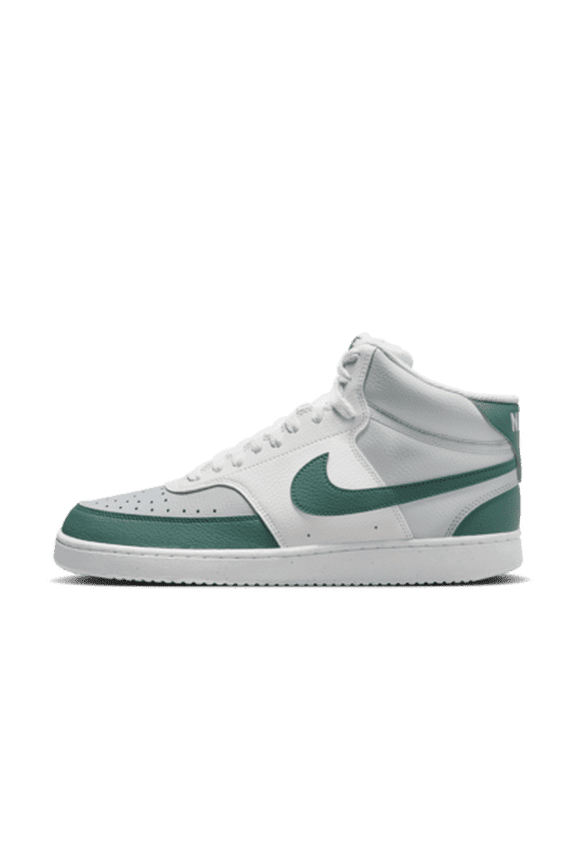 Court Vision Mid Next Nature Men's Shoes Color: Summit White/Pure Platinum/White/Bicoastal Size: 7.5