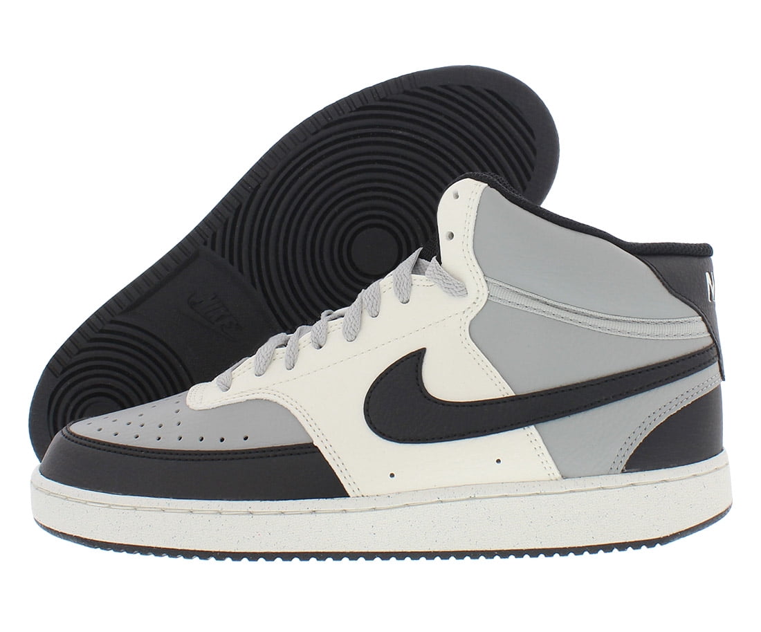 Nike Court Vision Mid mens Sneaker, Lt Smoke Grey Black Sail, 48.5 EU