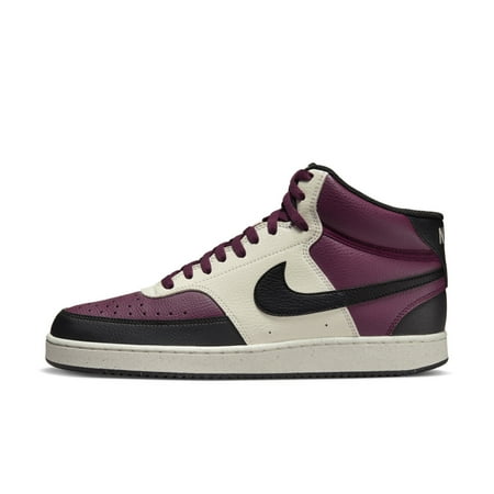 Nike Court Vision Next Nature Men's Mid-Top Shoes Color: Beetroot Black Size: 11.5