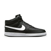 NIKE Court Vision Next Nature Men's Mid-Top Shoes Color: Black White Black Size: 11.5