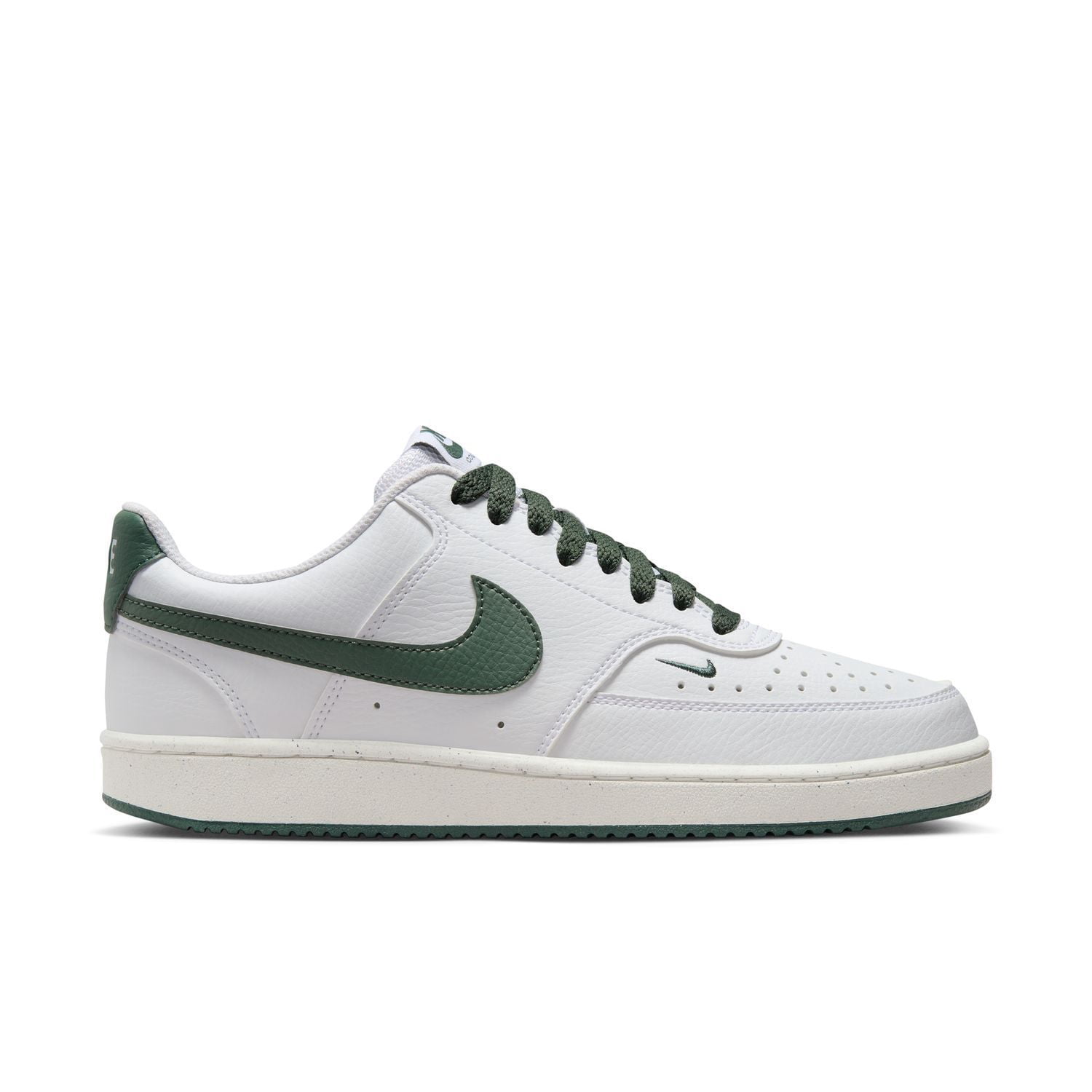 Court Vision Next Nature Women's Low-Top Shoes Color: White Vintage Green Size: 8.5