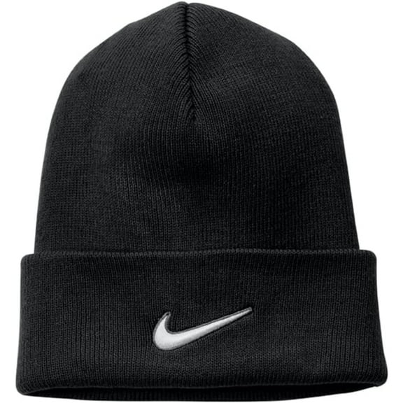 Nike Peak Swoosh Beanie Black  CW6117-010 Men's Size OS