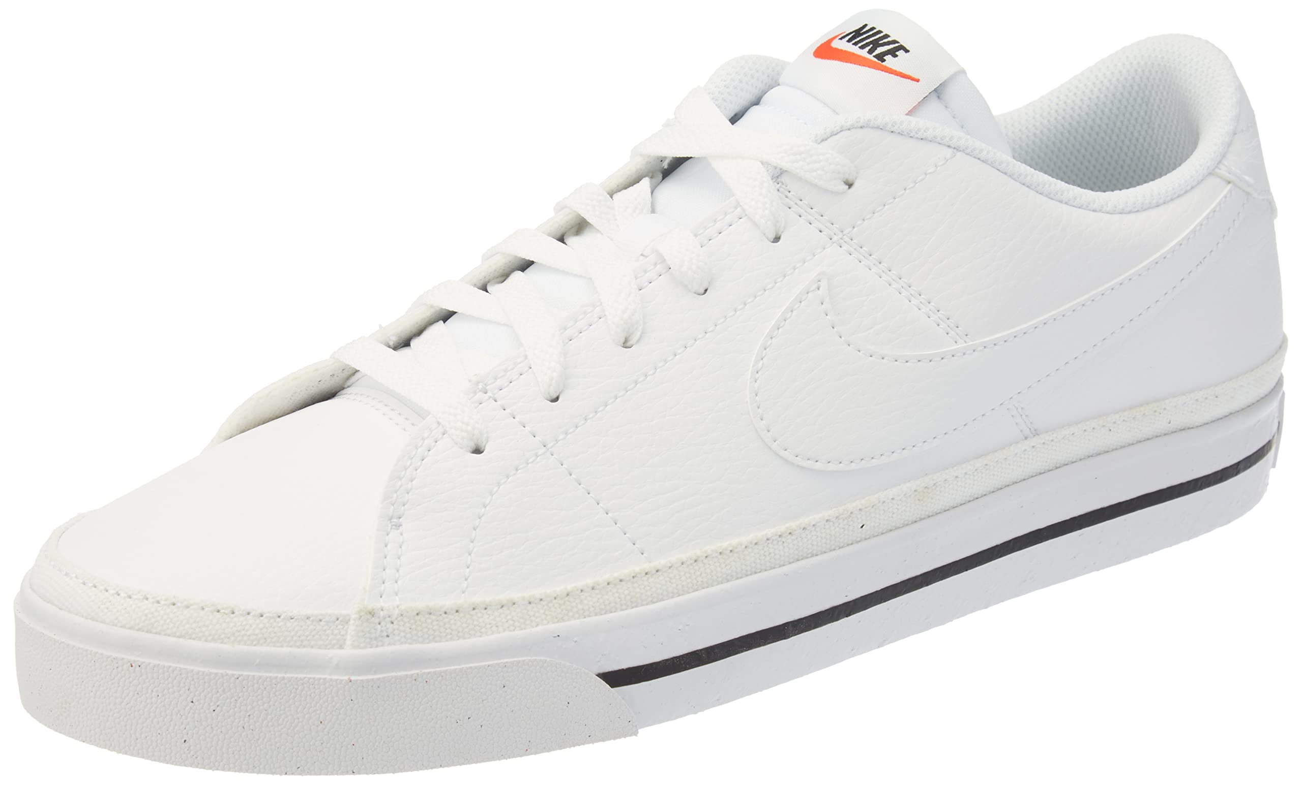 Nike Men's Court Legacy Low Top Sneakers White/Black Size US