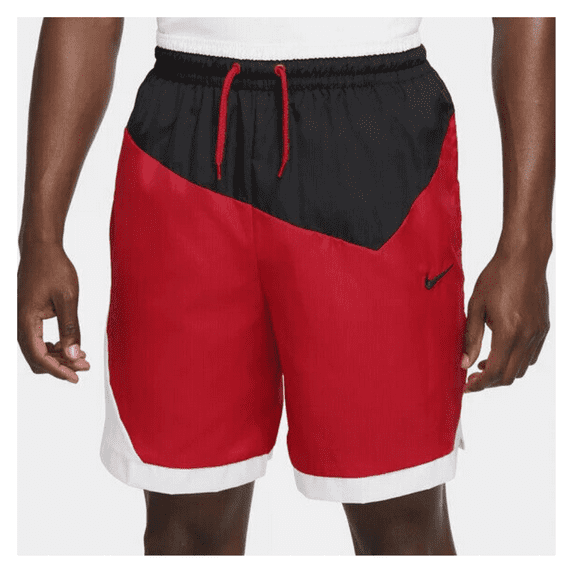 Nike DNA Men's 8 Woven Basketball Shorts, Red/Black/White, Medium