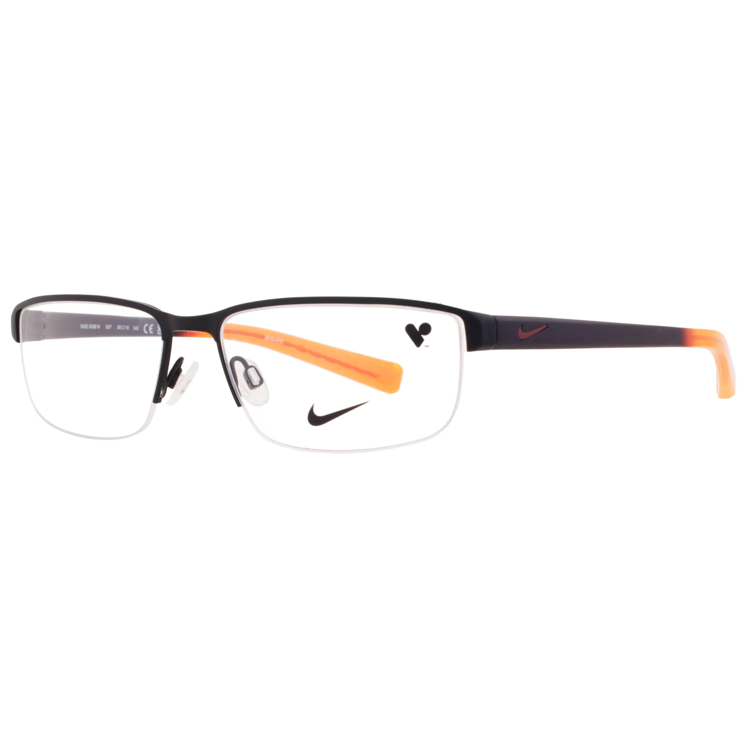 Nike Demo Rectangular Men's Frames NIKE 8098N 007 56 - Walmart.com