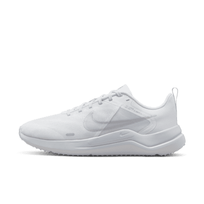 Nike Downshifter 12 Women's Road Running Shoes Color: White/Pure Platinum/Metallic Silver Size: 8.5
