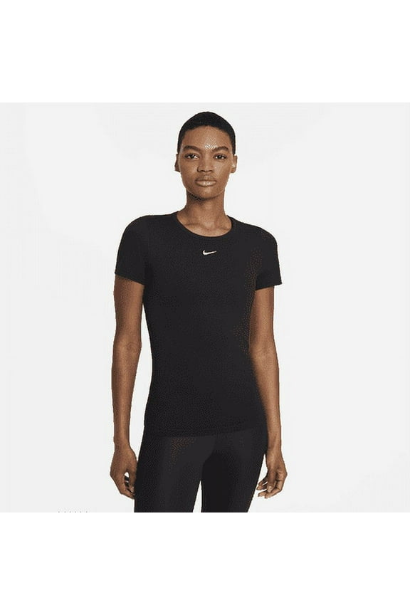Dri-FIT ADV Aura Women's Slim-Fit Short-Sleeve Top Color: Black Size: 2XL