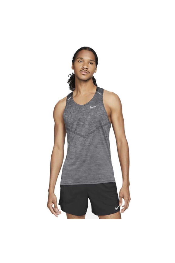 Dri-FIT ADV Techknit Ultra Men's Running Tank CZ9192-010 S (Black), Small