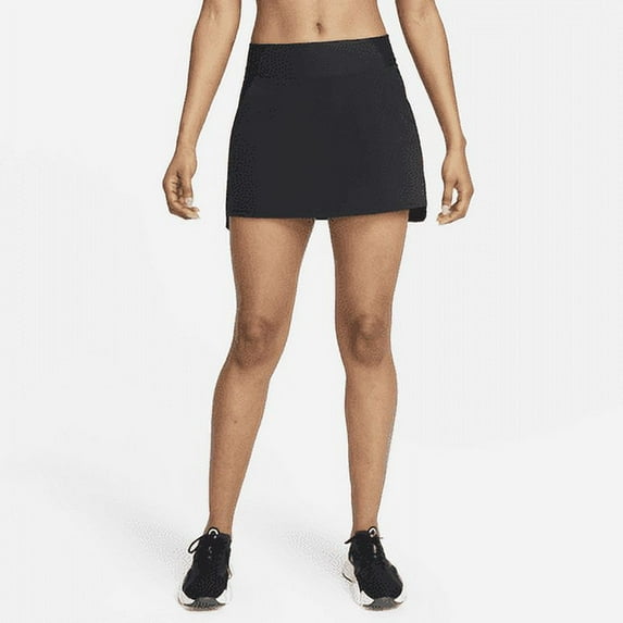 Nike Dri-FIT Bliss Women's Mid-Rise Training Skort Color: Black/Clear Size: M