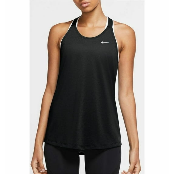 Nike Dri-FIT Elastika Women's Training Tank Size XS Black/White Logo New with box/tags