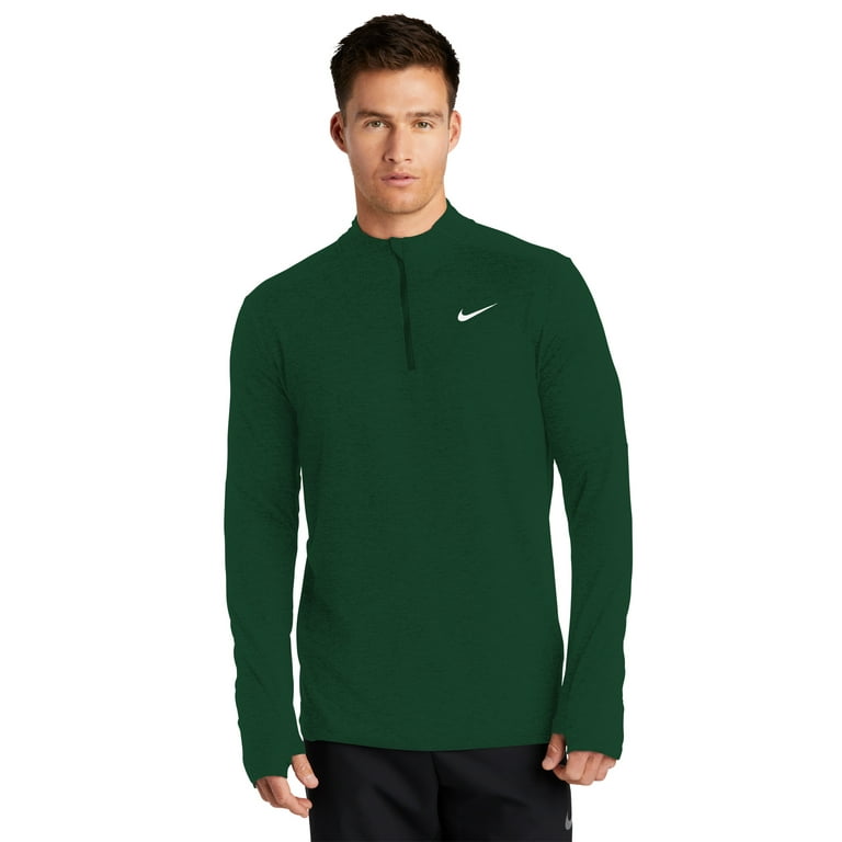 Nike green half zip sale