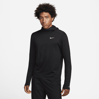 Nike Dri FIT Element Men s UV Running Hoodie Color Black Size L Walmart